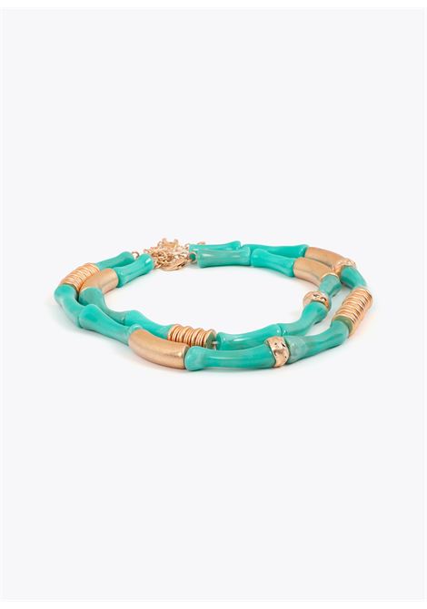 Confezione collane con parti metalliche effetto bambù LOLA CASADEMUNT | LS2603068AZUL